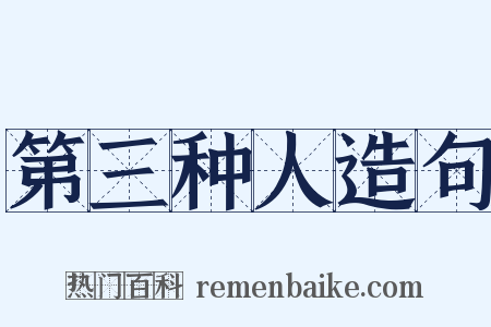 第三种人造句是什么意思的图片